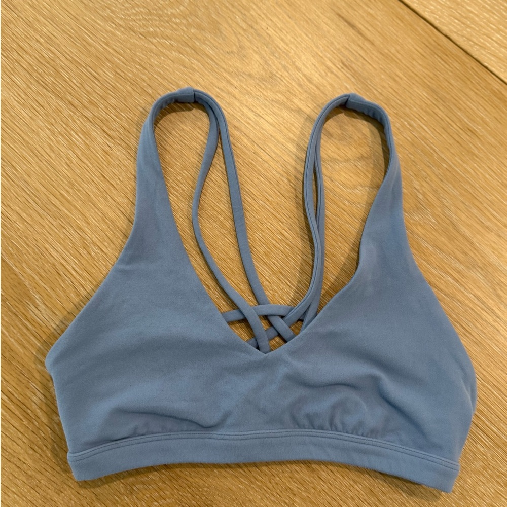 Lululemon Athletica Calm Within Sports Bra in Blue, SIZE 4